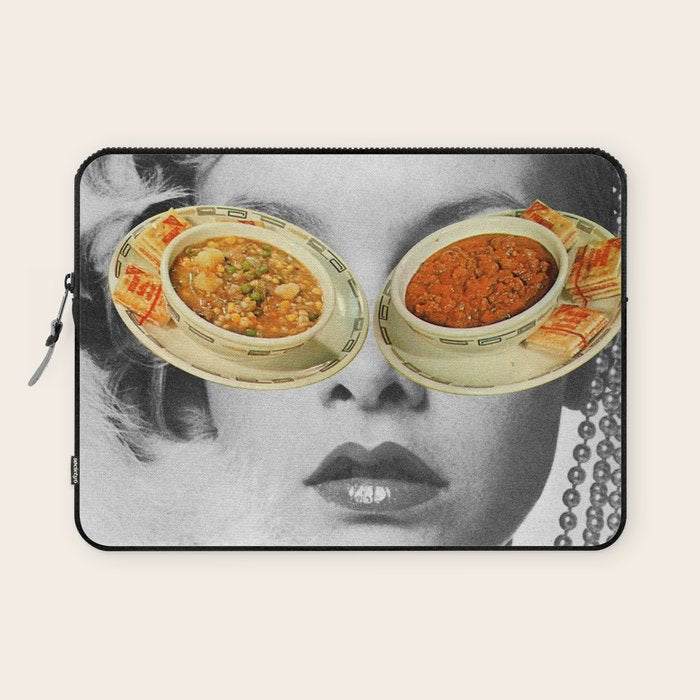 Hungry Eyes - Soup Sunglasses Laptop Sleeve Gallery Image 1