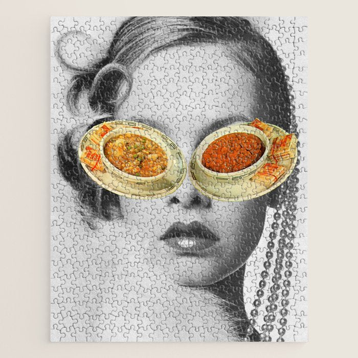Hungry Eyes - Soup Sunglasses Jigsaw Puzzle Gallery Image 1