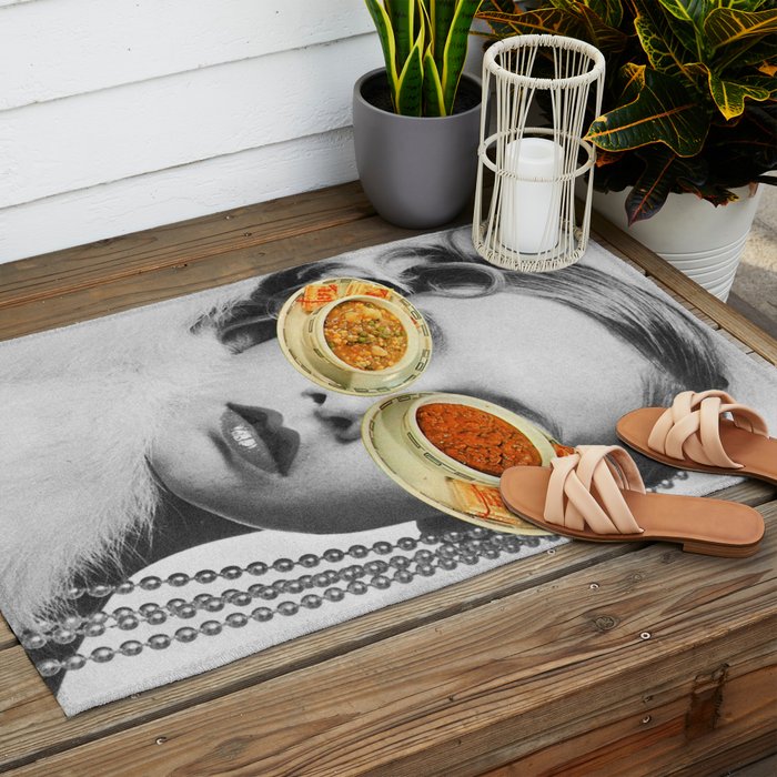Hungry Eyes - Soup Sunglasses Outdoor Rug Gallery Image 2