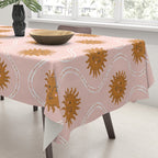 Suns in pink and gold Tablecloth Gallery Image 3