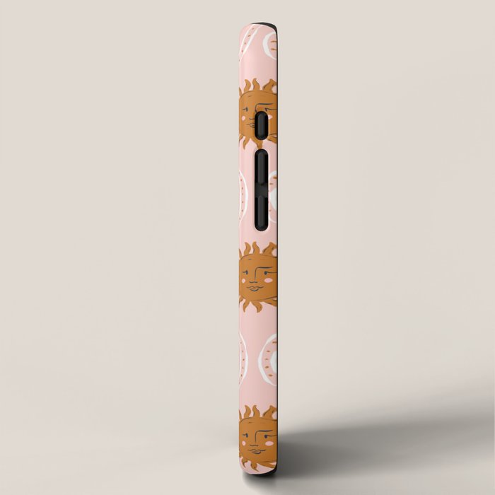 Suns in pink and gold iPhone Case Gallery Image 2