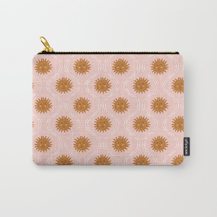 Suns in pink and gold Carry All Pouch Gallery Image 1
