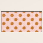 Suns in pink and gold Desk Mat Gallery Image 3