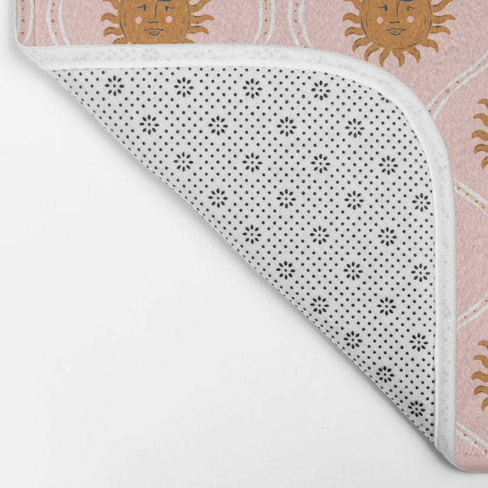 Suns in pink and gold Bath Mat Gallery Image 2
