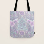 Gothic Halloween Damask - pastel glow Tote Bag Gallery Image 1