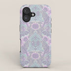 Gothic Halloween Damask - pastel glow iPhone Case Gallery Image 1