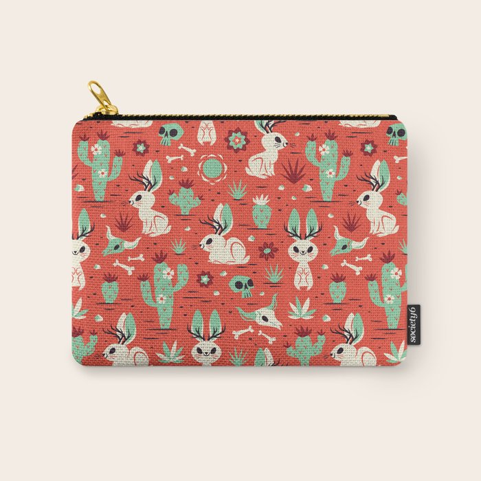 Cryptid Cuties: The Jackalope Carry All Pouch Gallery Image 1