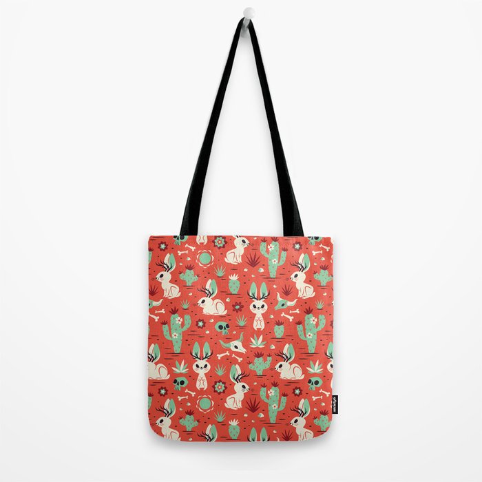 Cryptid Cuties: The Jackalope Tote Bag Gallery Image 2