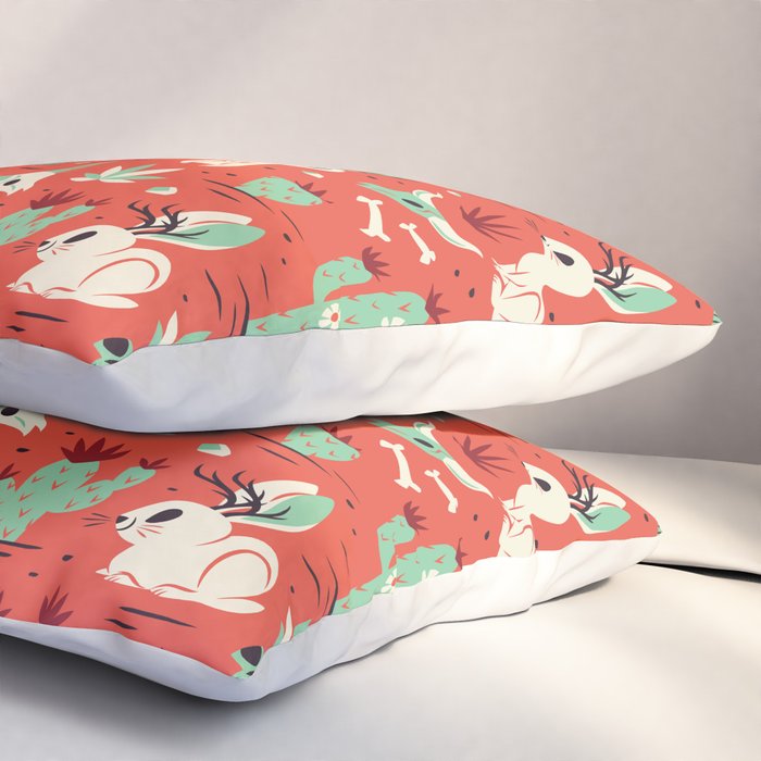 Cryptid Cuties: The Jackalope Pillow Sham Gallery Image 3