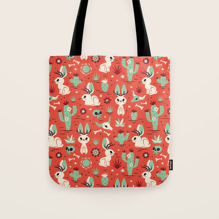 Cryptid Cuties: The Jackalope Tote Bag Gallery Image 1