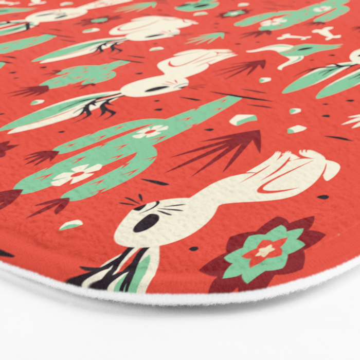 Cryptid Cuties: The Jackalope Bath Mat Gallery Image 3