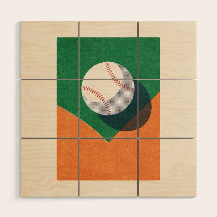 BALLS / Baseball II Wood Wall Art Gallery Image 1