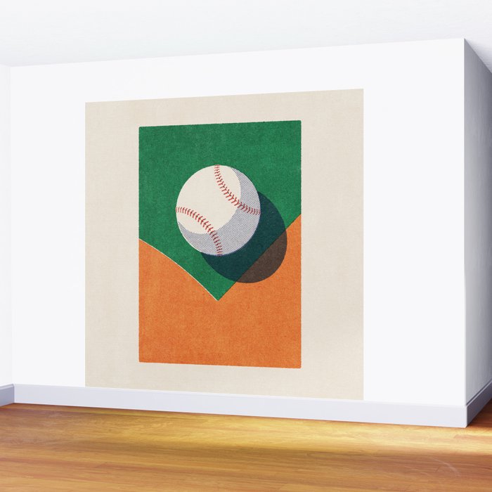 BALLS / Baseball II Wall Mural Gallery Image 2