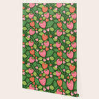 Wild Strawberries - green Wallpaper Gallery Image 2