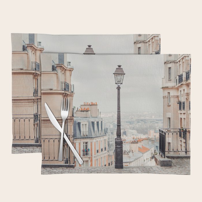 Montmartre View - Paris Travel Photography Placemat Gallery Image 1
