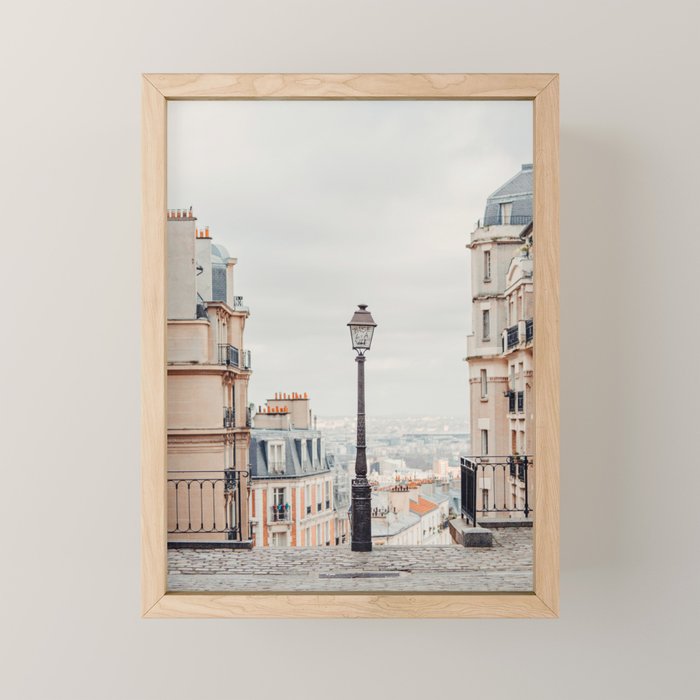 Montmartre View - Paris Travel Photography Mini Art Print Gallery Image 1