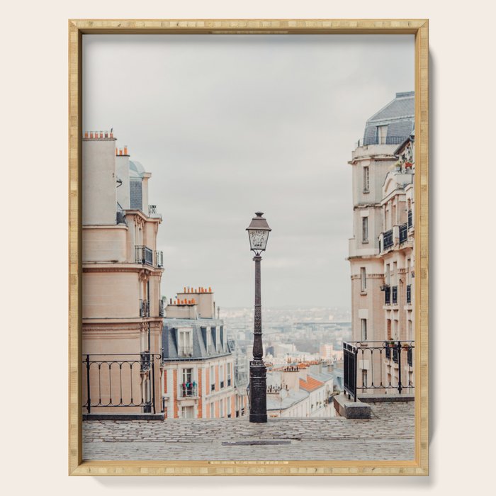 Montmartre View - Paris Travel Photography Serving Tray Gallery Image 1