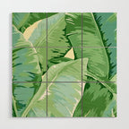 Banana leaf grandeur Wood Wall Art Gallery Image 1