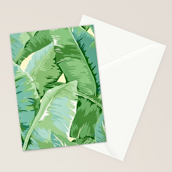 Banana leaf grandeur Stationery Card Gallery Image 2