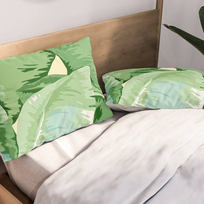 Banana leaf grandeur Pillow Sham Gallery Image 2