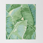 Banana leaf grandeur Throw Blanket Gallery Image 2