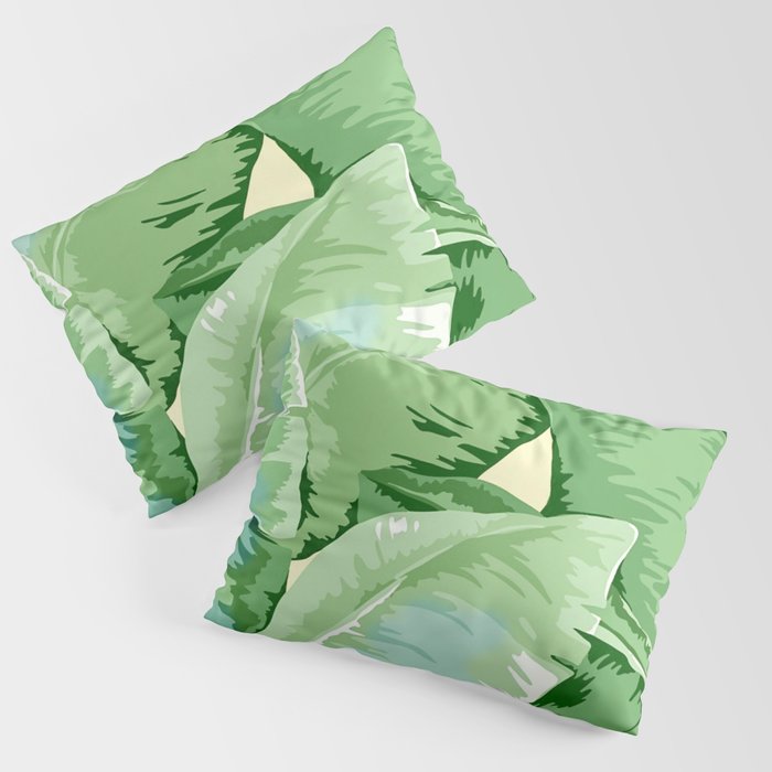 Banana leaf grandeur Pillow Sham Gallery Image 3