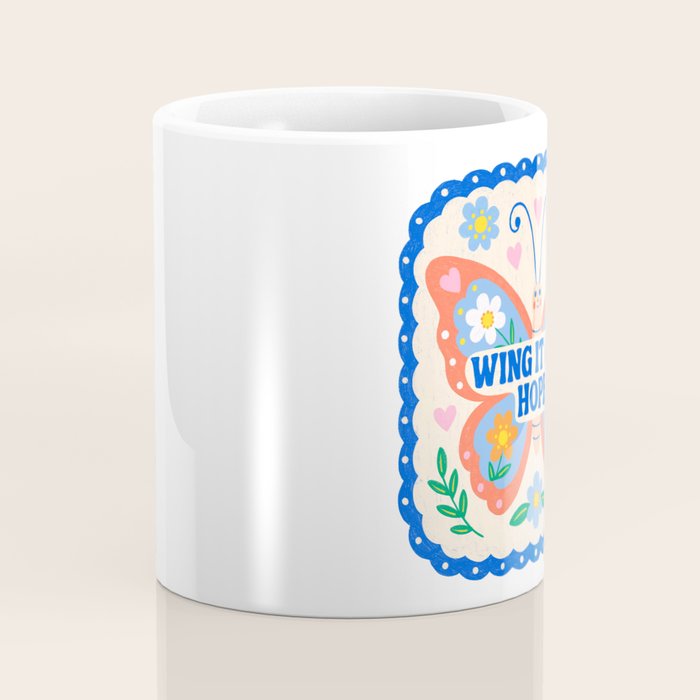 Wing It and Hope Coffee Mug Gallery Image 4