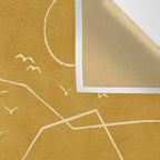 Minimalist Landscape Line Art II Wall Tapestry Gallery Image 3