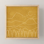 Minimalist Landscape Line Art II Mini Art Print Gallery Image 1