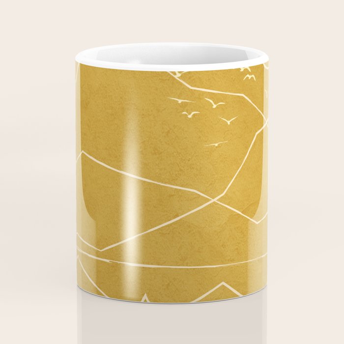 Minimalist Landscape Line Art II Coffee Mug Gallery Image 4