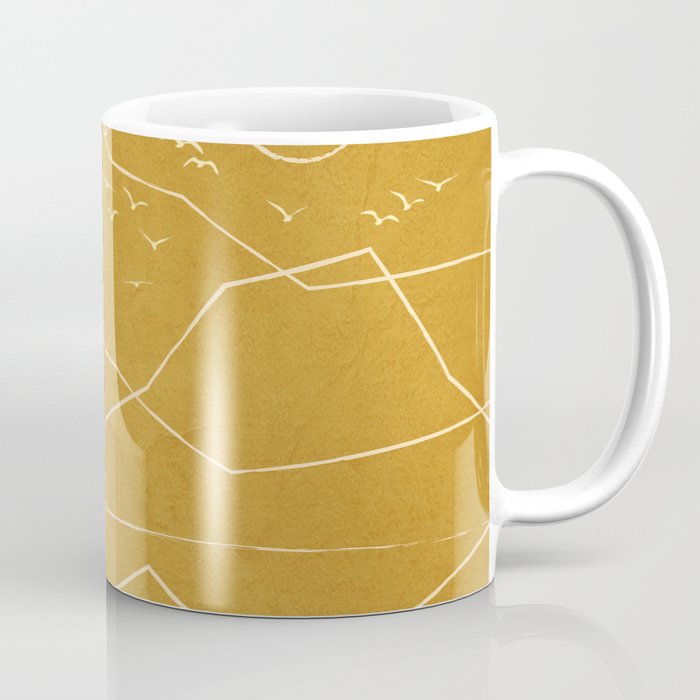 Minimalist Landscape Line Art II Coffee Mug Gallery Image 1