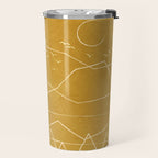 Minimalist Landscape Line Art II Travel Mug Gallery Image 2