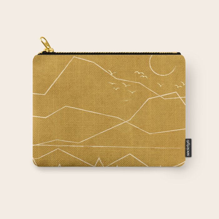 Minimalist Landscape Line Art II Carry All Pouch Gallery Image 1