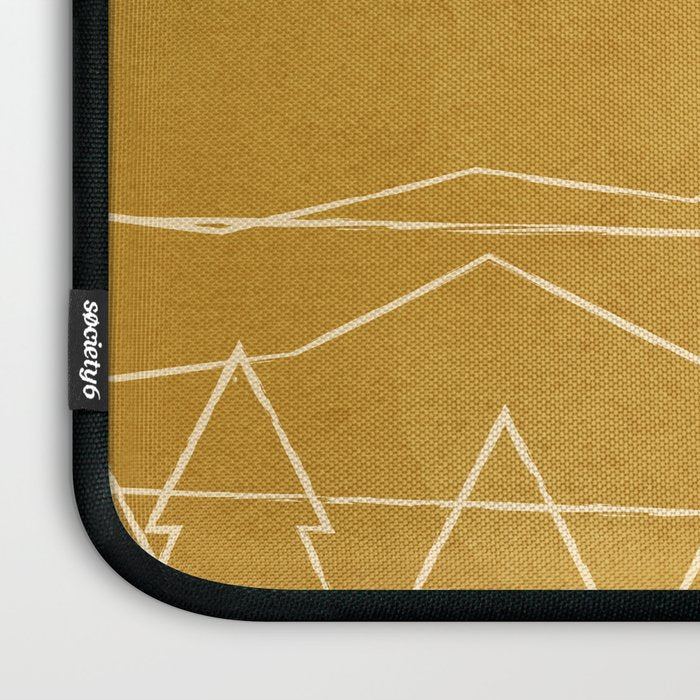 Minimalist Landscape Line Art II Laptop Sleeve Gallery Image 3