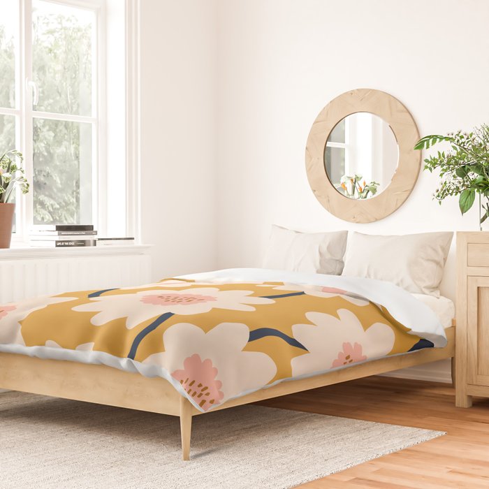 Flower field - yellow Duvet Cover Gallery Image 2