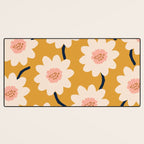 Flower field - yellow Desk Mat Gallery Image 3