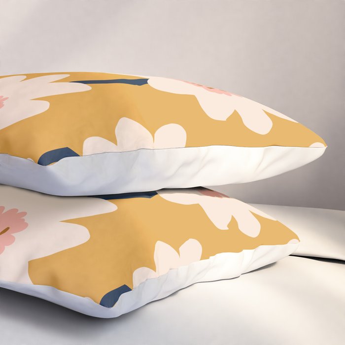 Flower field - yellow Pillow Sham Gallery Image 3