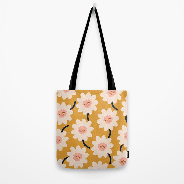 Flower field - yellow Tote Bag Gallery Image 2