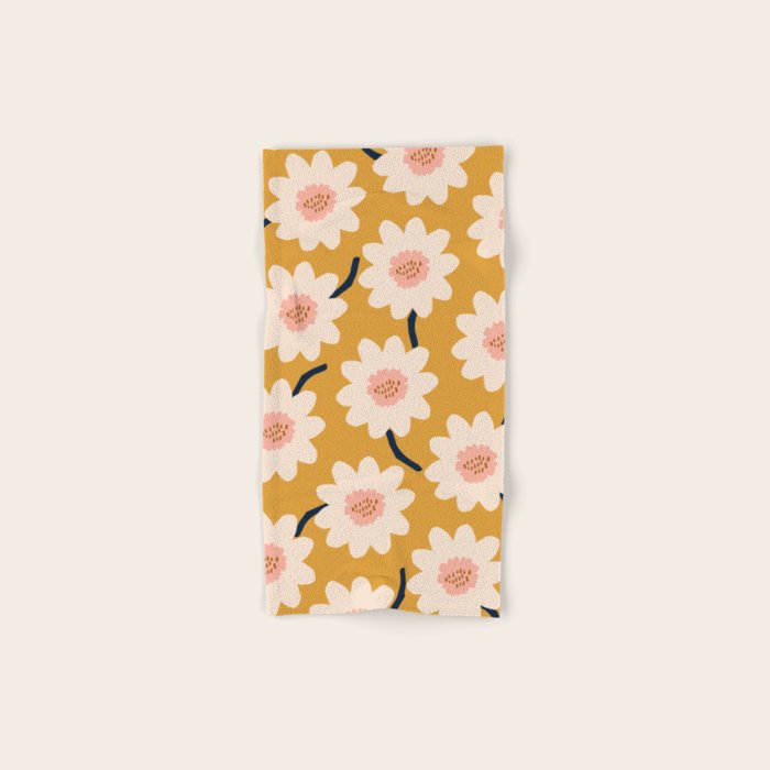 Flower field - yellow Bath Towel Gallery Image 1