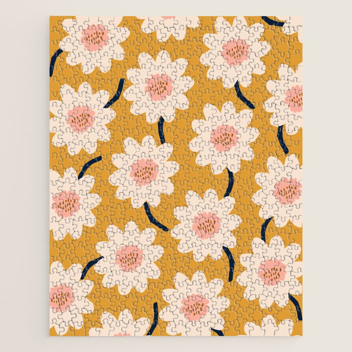 Flower field - yellow Jigsaw Puzzle Gallery Image 1