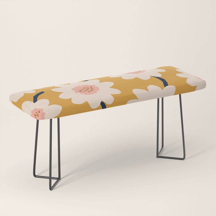 Flower field - yellow Bench Gallery Image 1