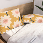 Flower field - yellow Pillow Sham Gallery Image 2