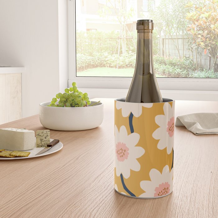 Flower field - yellow Wine Chiller Gallery Image 4
