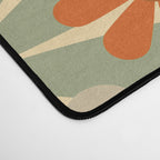 Patterned Retro 70's Floral Prints Desk Mat Gallery Image 4