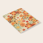 Patterned Retro 70's Floral Prints Notebook Gallery Image 2