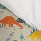Jurassic Dinosaurs in Primary Colors Comforter Gallery Image 4