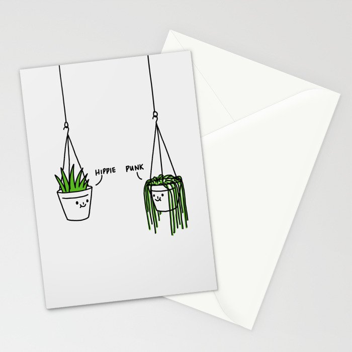 Hippie and Punk plants Stationery Card Gallery Image 2