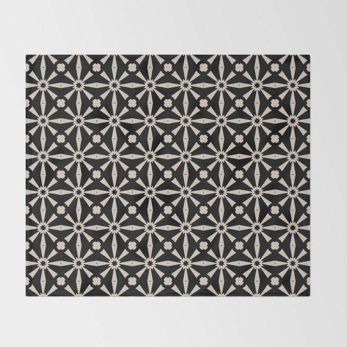 Starburst Geometric Pattern Throw Blanket Gallery Image 2