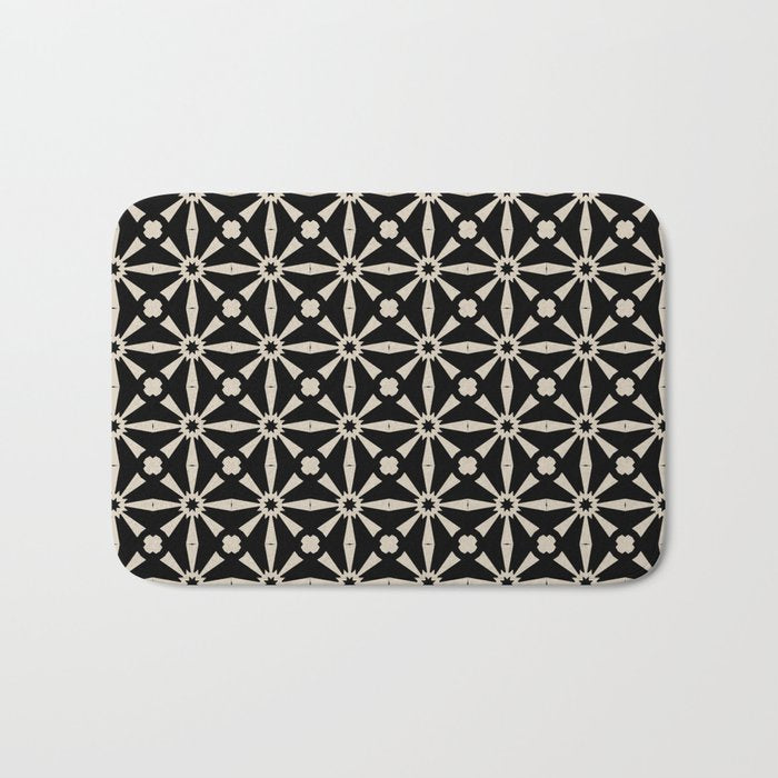 Starburst Geometric Pattern Bath Mat Gallery Image 1