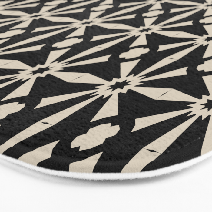Starburst Geometric Pattern Bath Mat Gallery Image 3